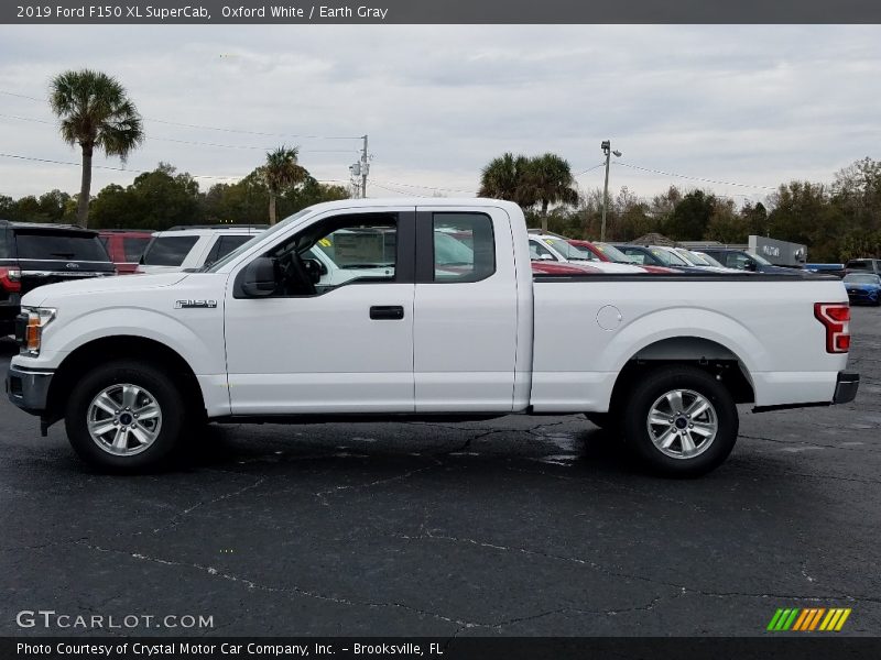 Oxford White / Earth Gray 2019 Ford F150 XL SuperCab