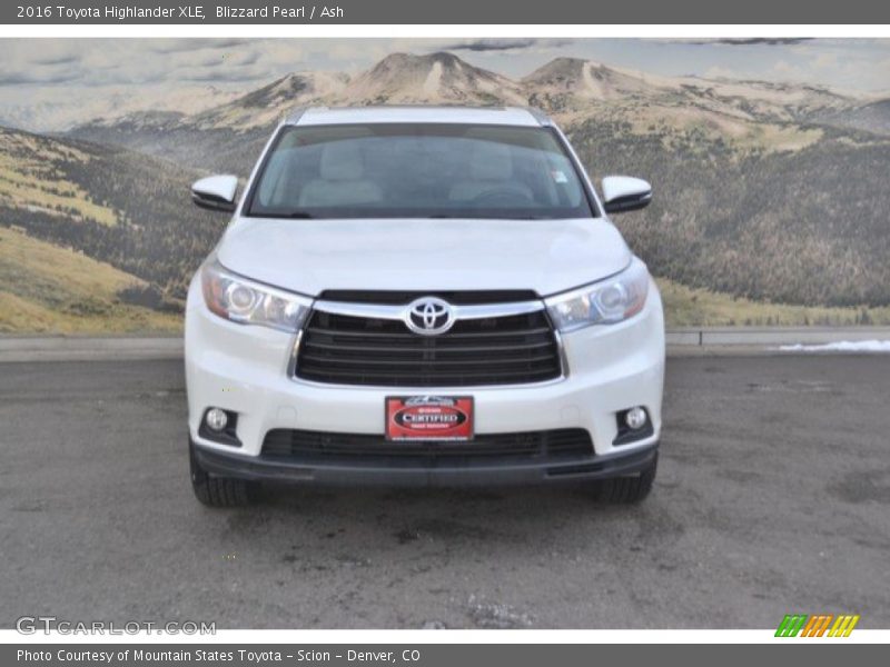 Blizzard Pearl / Ash 2016 Toyota Highlander XLE