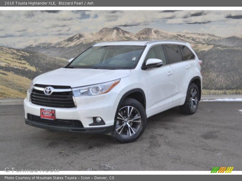 Blizzard Pearl / Ash 2016 Toyota Highlander XLE