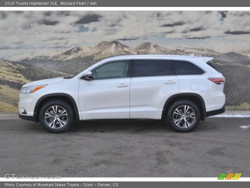 Blizzard Pearl / Ash 2016 Toyota Highlander XLE