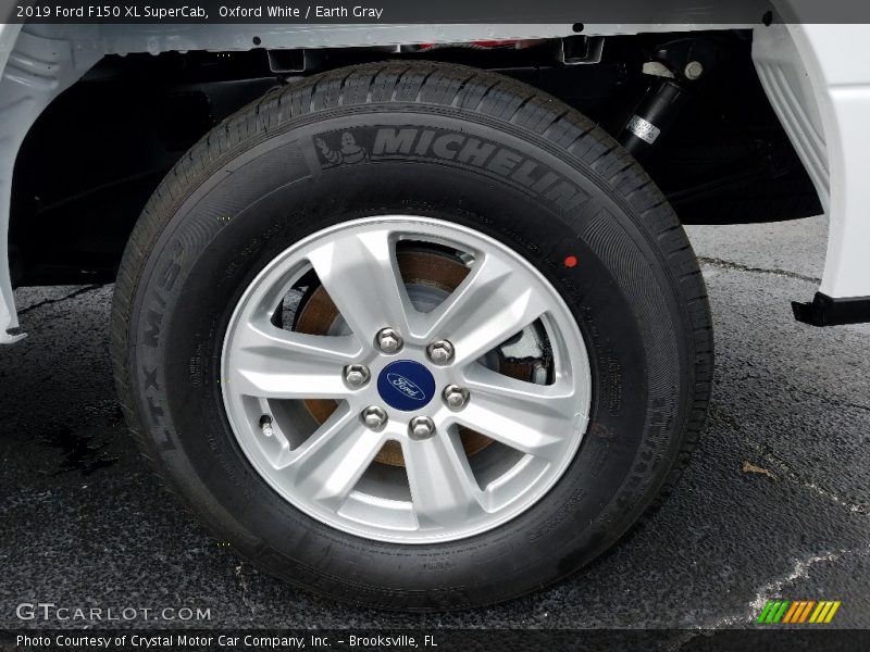 Oxford White / Earth Gray 2019 Ford F150 XL SuperCab