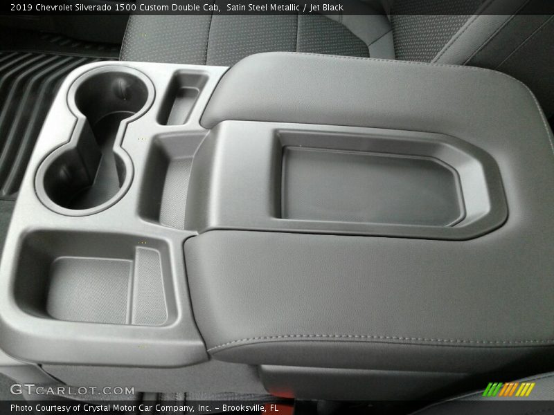 Satin Steel Metallic / Jet Black 2019 Chevrolet Silverado 1500 Custom Double Cab