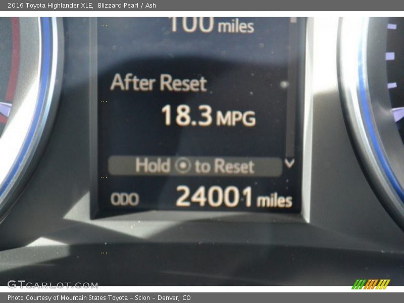 Blizzard Pearl / Ash 2016 Toyota Highlander XLE