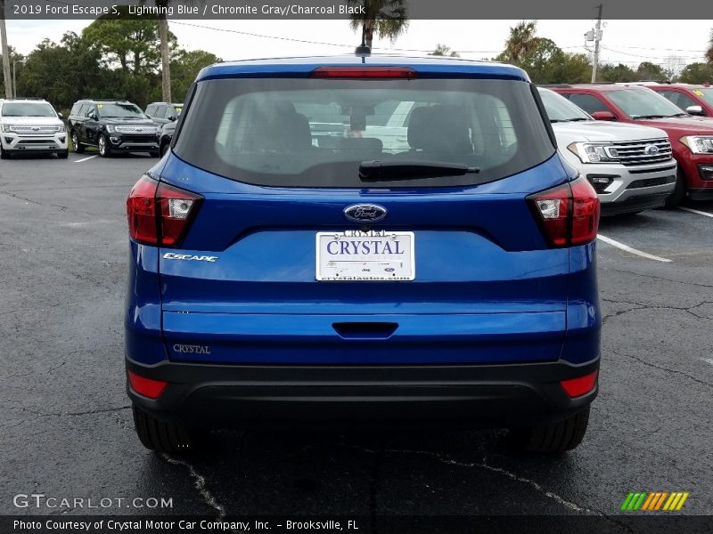 Lightning Blue / Chromite Gray/Charcoal Black 2019 Ford Escape S