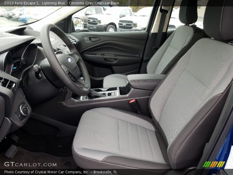 Lightning Blue / Chromite Gray/Charcoal Black 2019 Ford Escape S