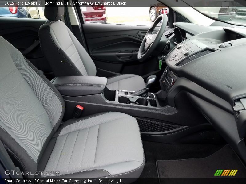 Lightning Blue / Chromite Gray/Charcoal Black 2019 Ford Escape S