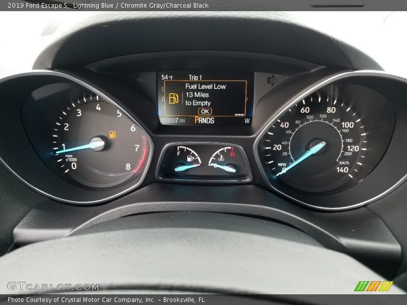 Lightning Blue / Chromite Gray/Charcoal Black 2019 Ford Escape S
