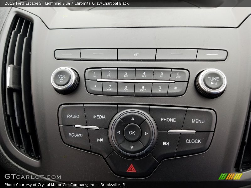 Lightning Blue / Chromite Gray/Charcoal Black 2019 Ford Escape S