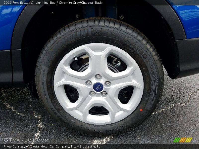 Lightning Blue / Chromite Gray/Charcoal Black 2019 Ford Escape S