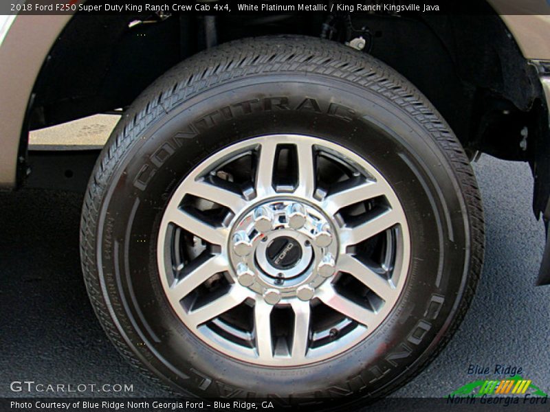 White Platinum Metallic / King Ranch Kingsville Java 2018 Ford F250 Super Duty King Ranch Crew Cab 4x4