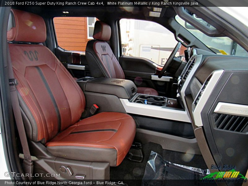 White Platinum Metallic / King Ranch Kingsville Java 2018 Ford F250 Super Duty King Ranch Crew Cab 4x4