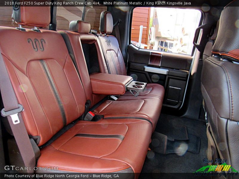 White Platinum Metallic / King Ranch Kingsville Java 2018 Ford F250 Super Duty King Ranch Crew Cab 4x4