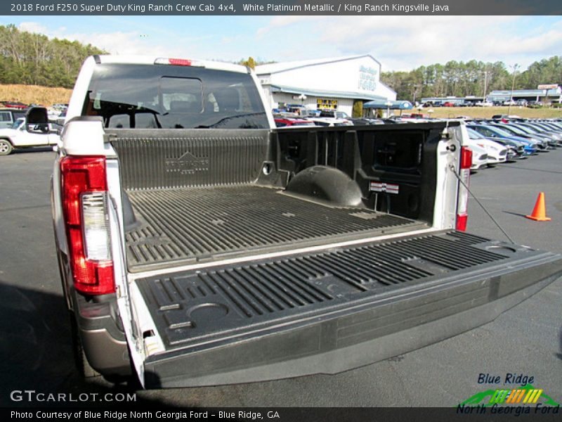 White Platinum Metallic / King Ranch Kingsville Java 2018 Ford F250 Super Duty King Ranch Crew Cab 4x4