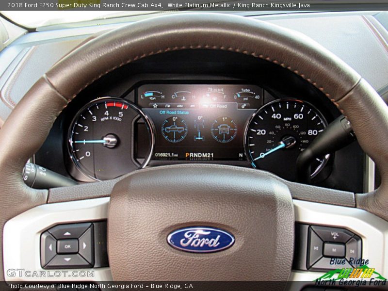 White Platinum Metallic / King Ranch Kingsville Java 2018 Ford F250 Super Duty King Ranch Crew Cab 4x4