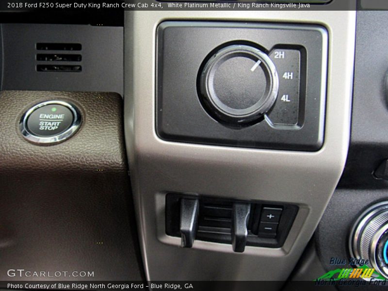 White Platinum Metallic / King Ranch Kingsville Java 2018 Ford F250 Super Duty King Ranch Crew Cab 4x4