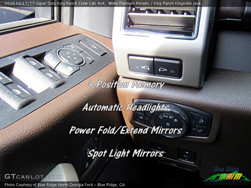 White Platinum Metallic / King Ranch Kingsville Java 2018 Ford F250 Super Duty King Ranch Crew Cab 4x4