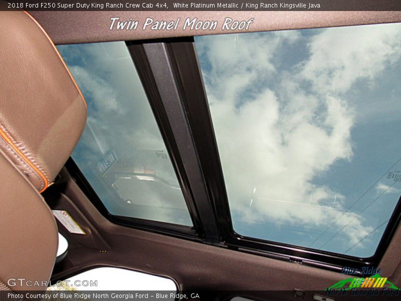White Platinum Metallic / King Ranch Kingsville Java 2018 Ford F250 Super Duty King Ranch Crew Cab 4x4