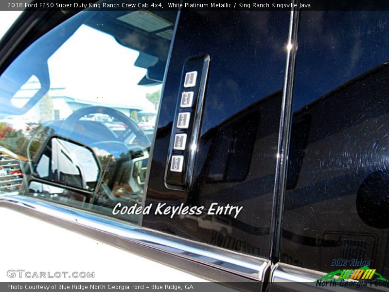 White Platinum Metallic / King Ranch Kingsville Java 2018 Ford F250 Super Duty King Ranch Crew Cab 4x4