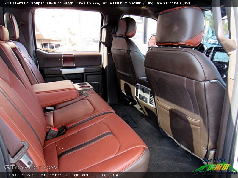 White Platinum Metallic / King Ranch Kingsville Java 2018 Ford F250 Super Duty King Ranch Crew Cab 4x4