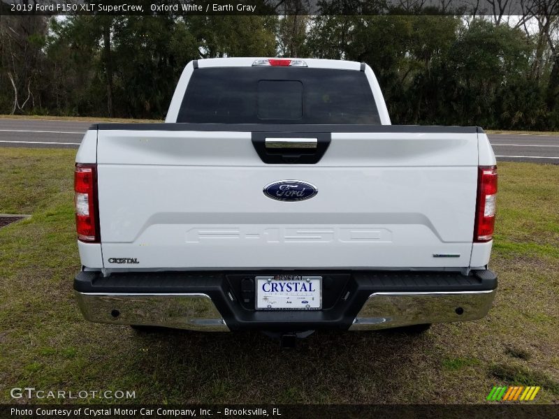 Oxford White / Earth Gray 2019 Ford F150 XLT SuperCrew