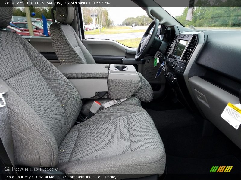 Oxford White / Earth Gray 2019 Ford F150 XLT SuperCrew