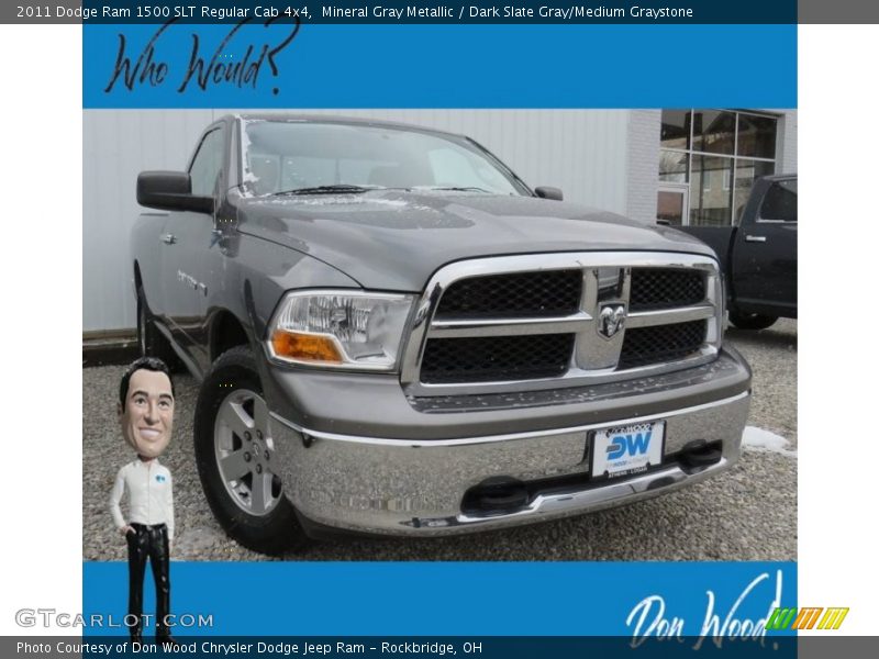 Mineral Gray Metallic / Dark Slate Gray/Medium Graystone 2011 Dodge Ram 1500 SLT Regular Cab 4x4
