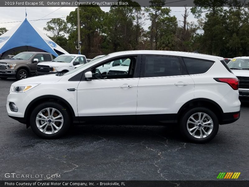 Oxford White / Chromite Gray/Charcoal Black 2019 Ford Escape SE