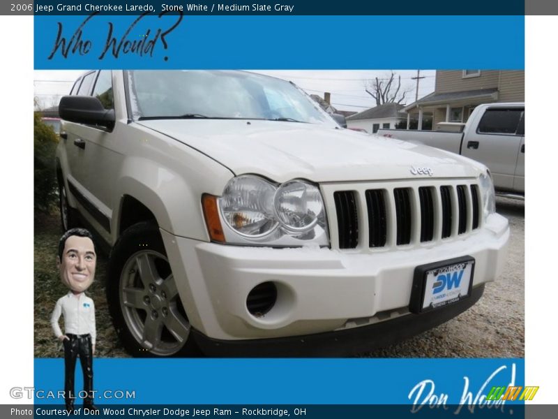 Stone White / Medium Slate Gray 2006 Jeep Grand Cherokee Laredo