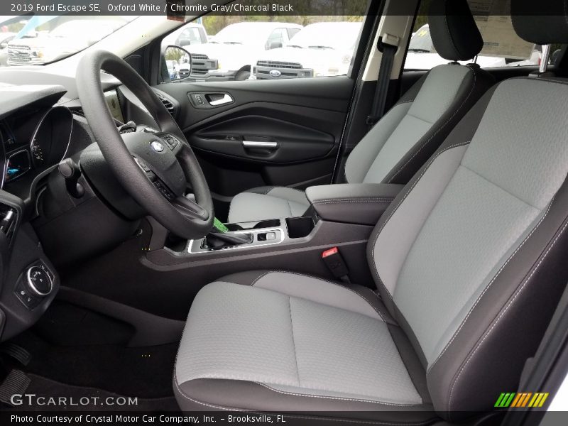 Oxford White / Chromite Gray/Charcoal Black 2019 Ford Escape SE