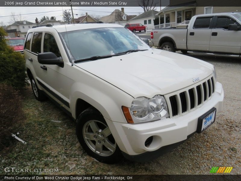 Stone White / Medium Slate Gray 2006 Jeep Grand Cherokee Laredo