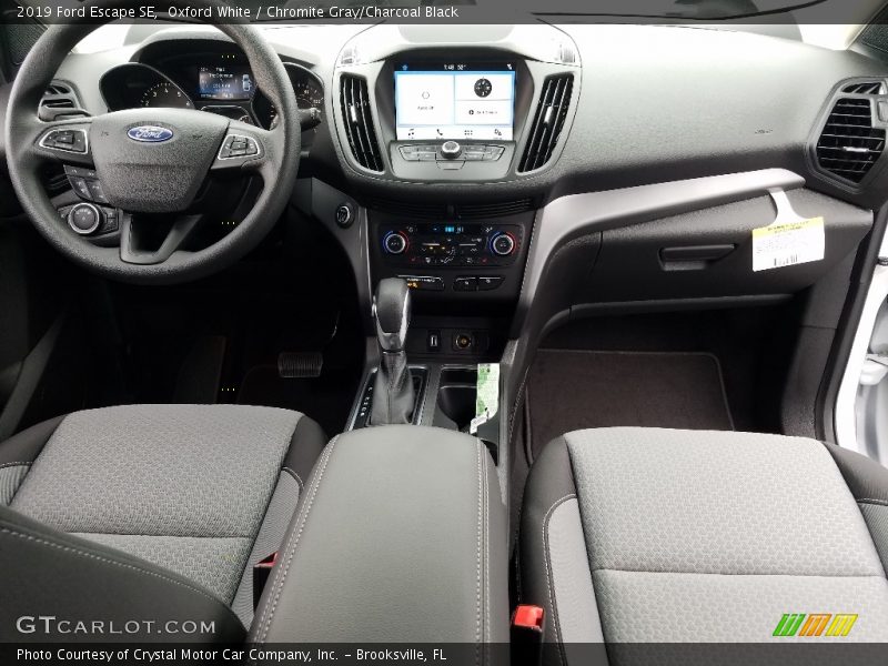 Oxford White / Chromite Gray/Charcoal Black 2019 Ford Escape SE