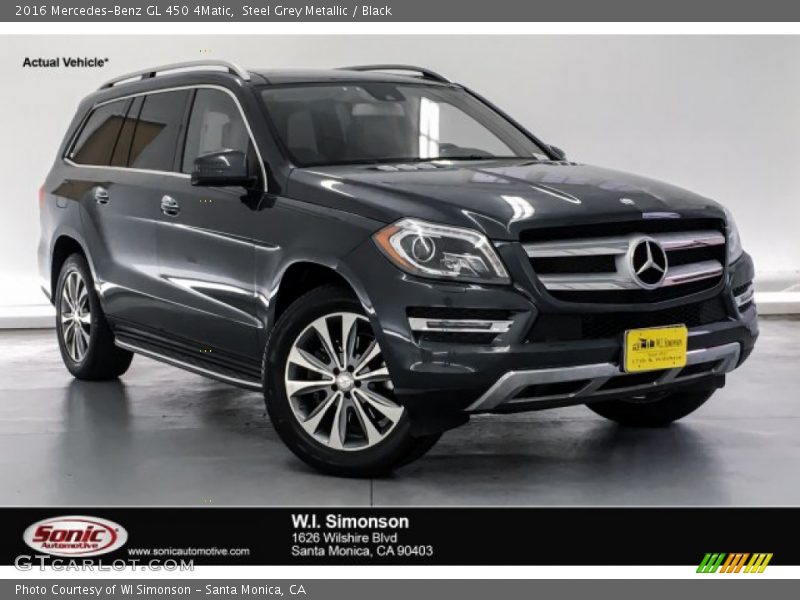 Steel Grey Metallic / Black 2016 Mercedes-Benz GL 450 4Matic