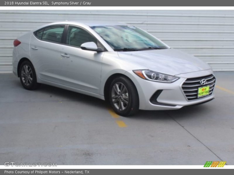 Symphony Silver / Gray 2018 Hyundai Elantra SEL