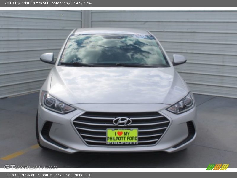Symphony Silver / Gray 2018 Hyundai Elantra SEL