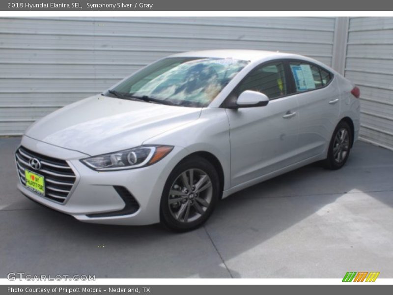 Symphony Silver / Gray 2018 Hyundai Elantra SEL