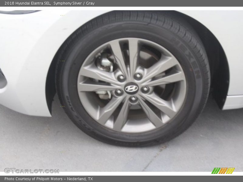 Symphony Silver / Gray 2018 Hyundai Elantra SEL