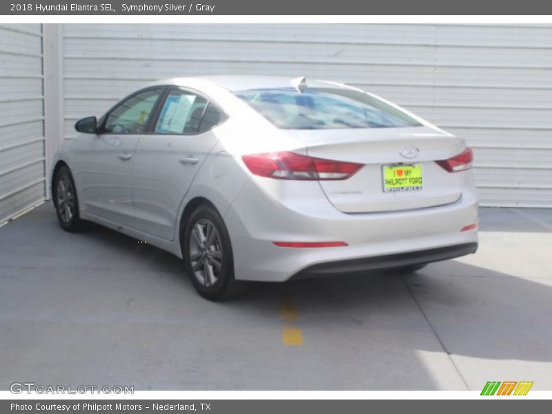 Symphony Silver / Gray 2018 Hyundai Elantra SEL