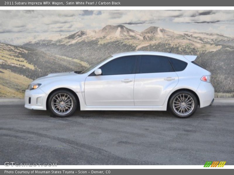 Satin White Pearl / Carbon Black 2011 Subaru Impreza WRX Wagon