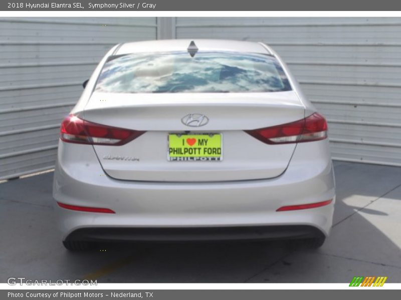 Symphony Silver / Gray 2018 Hyundai Elantra SEL