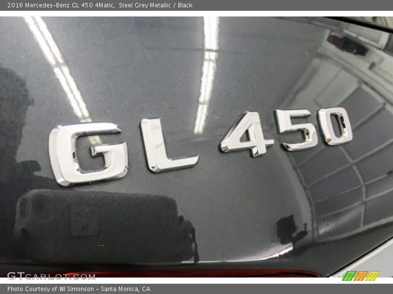 Steel Grey Metallic / Black 2016 Mercedes-Benz GL 450 4Matic
