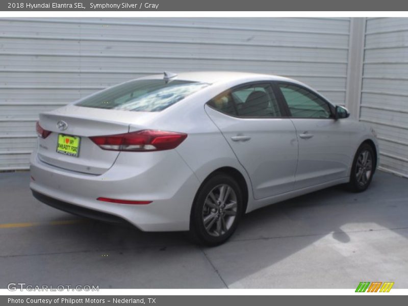 Symphony Silver / Gray 2018 Hyundai Elantra SEL