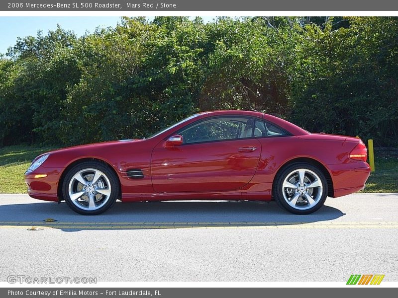 Mars Red / Stone 2006 Mercedes-Benz SL 500 Roadster