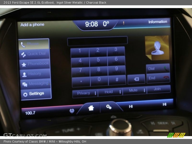 Ingot Silver Metallic / Charcoal Black 2013 Ford Escape SE 2.0L EcoBoost