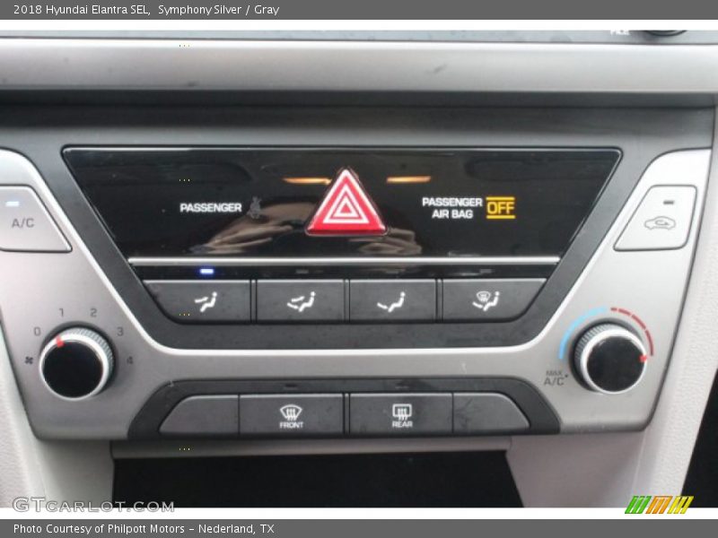 Symphony Silver / Gray 2018 Hyundai Elantra SEL