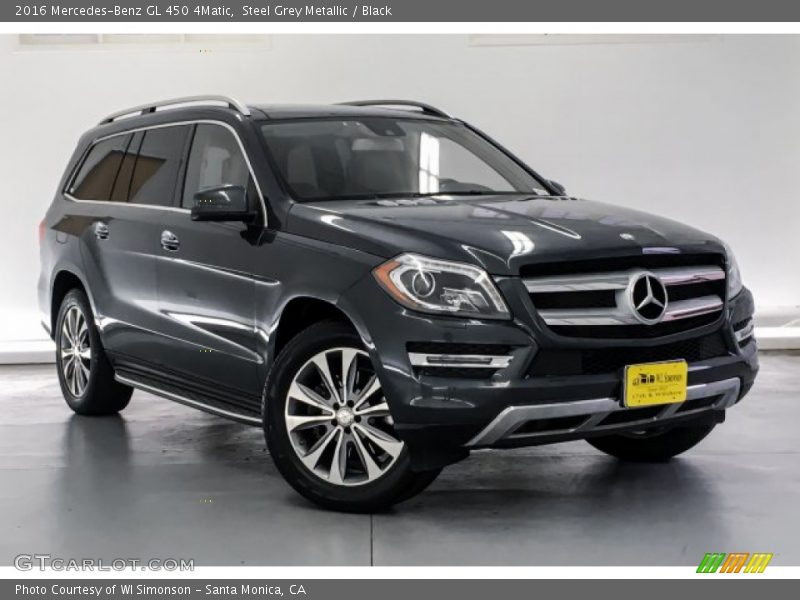 Steel Grey Metallic / Black 2016 Mercedes-Benz GL 450 4Matic