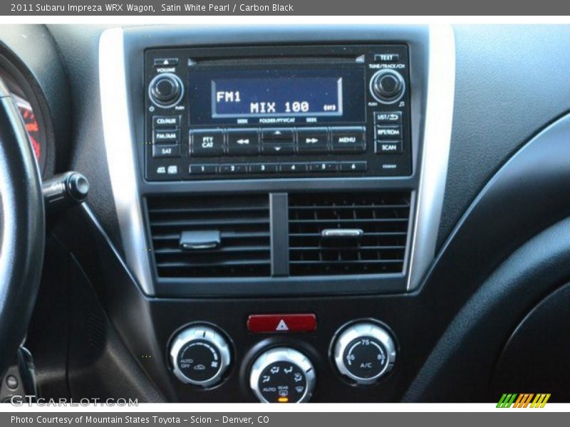 Satin White Pearl / Carbon Black 2011 Subaru Impreza WRX Wagon