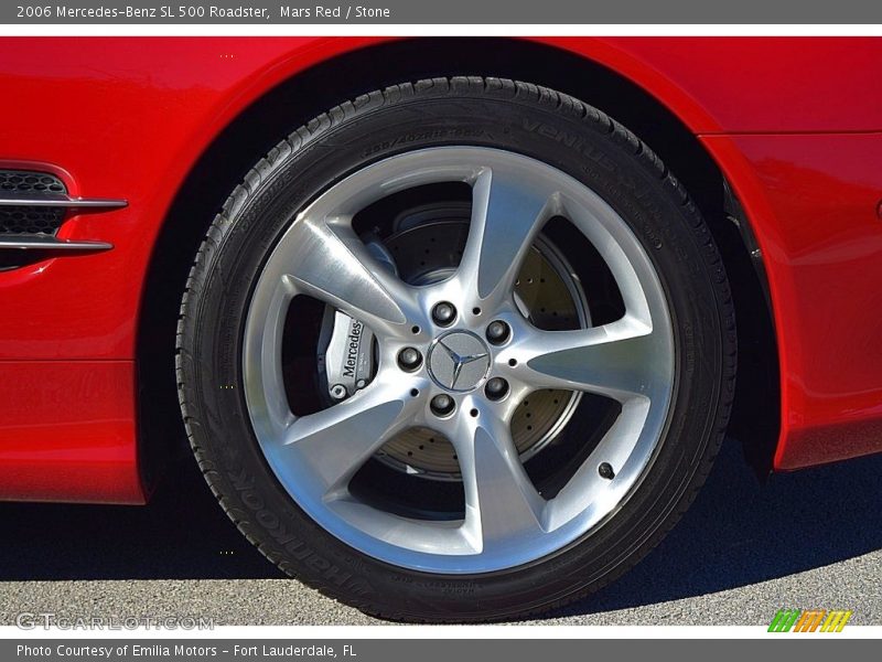 Mars Red / Stone 2006 Mercedes-Benz SL 500 Roadster