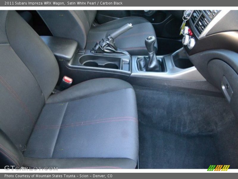 Satin White Pearl / Carbon Black 2011 Subaru Impreza WRX Wagon