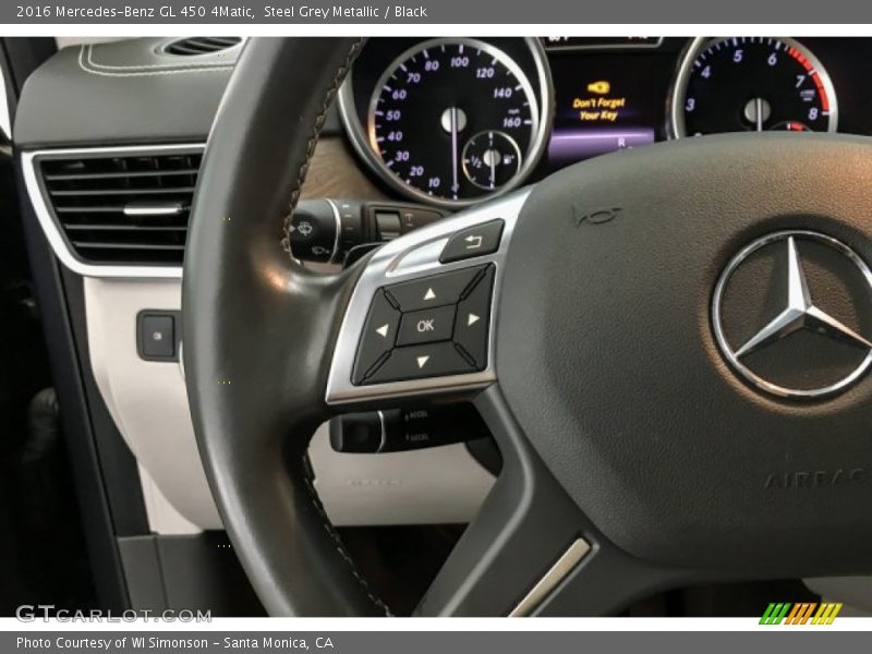 Steel Grey Metallic / Black 2016 Mercedes-Benz GL 450 4Matic