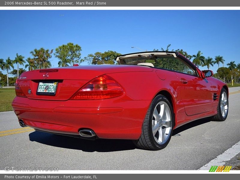 Mars Red / Stone 2006 Mercedes-Benz SL 500 Roadster